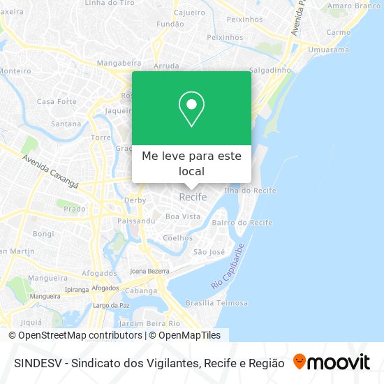 SINDESV - Sindicato dos Vigilantes mapa