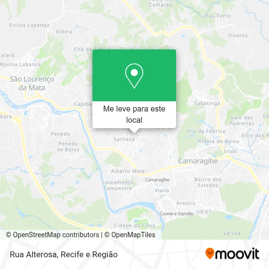 Rua Alterosa mapa