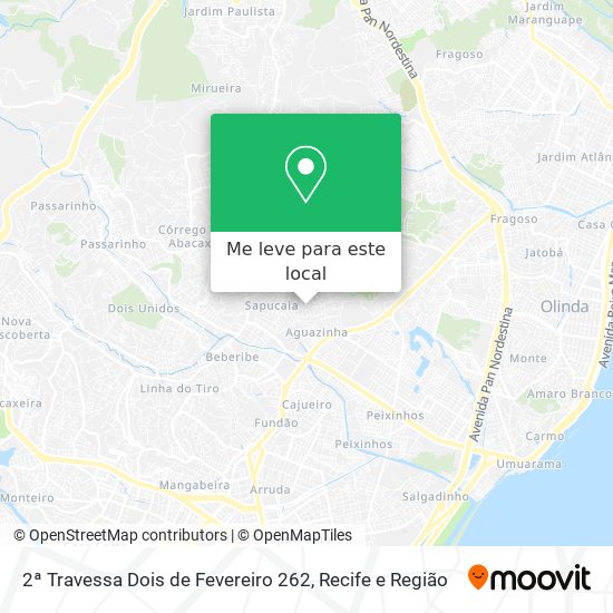 2ª Travessa Dois de Fevereiro 262 mapa