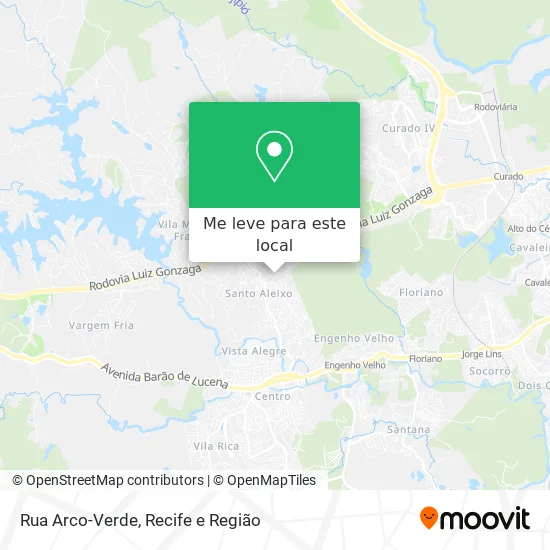 Rua Arco-Verde mapa