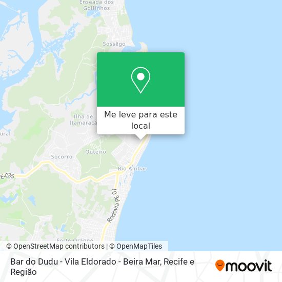 Bar do Dudu - Vila Eldorado - Beira Mar mapa