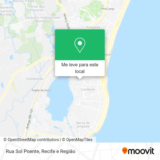 Rua Sol Poente mapa
