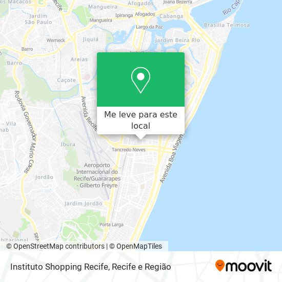 Instituto Shopping Recife mapa