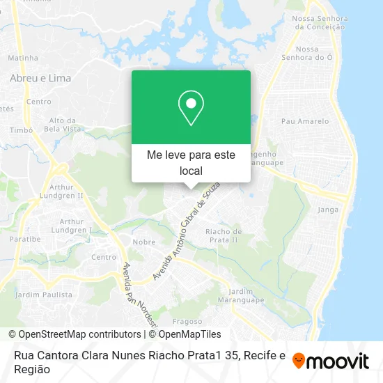 Rua Cantora Clara Nunes Riacho Prata1 35 mapa