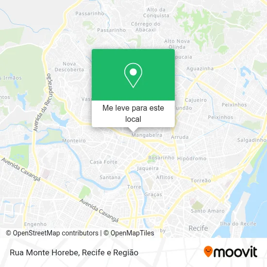 Rua Monte Horebe mapa