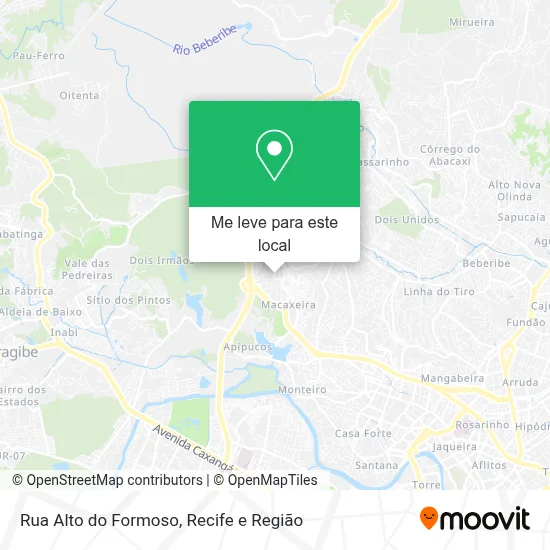 Rua Alto do Formoso mapa