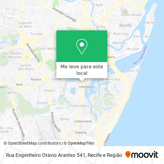 Rua Engenheiro Otávio Arantes 541 mapa