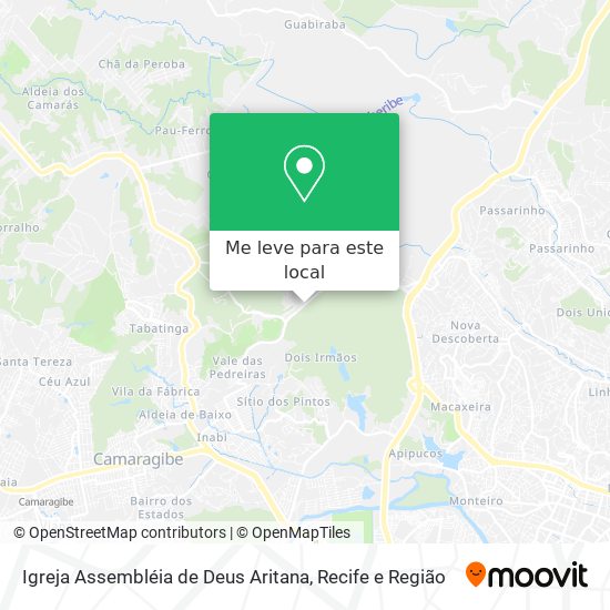 Igreja Assembléia de Deus Aritana mapa