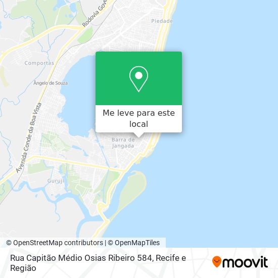 Rua Capitão Médio Osias Ribeiro 584 mapa