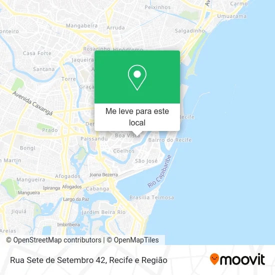 Rua Sete de Setembro 42 mapa