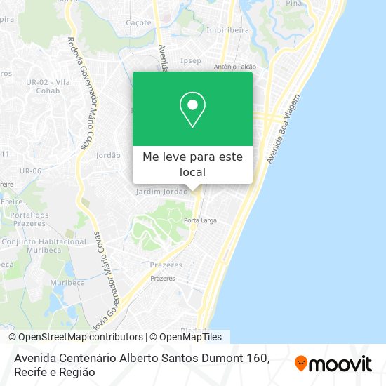 Avenida Centenário Alberto Santos Dumont 160 mapa