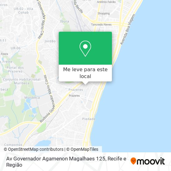 Av Governador Agamenon Magalhaes 125 mapa