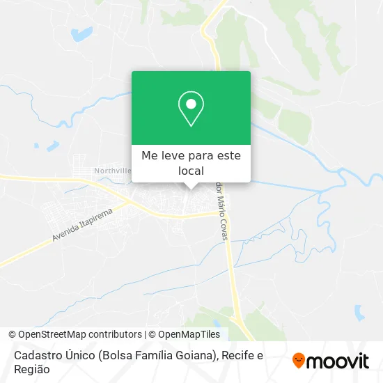 Cadastro Único (Bolsa Família Goiana) mapa