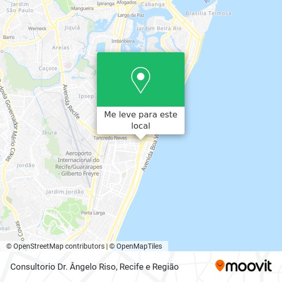 Consultorio Dr. Ângelo Riso mapa