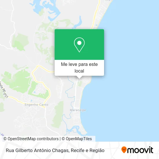 Rua Gilberto Antônio Chagas mapa