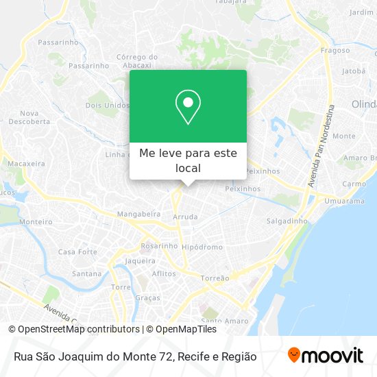 Rua São Joaquim do Monte 72 mapa