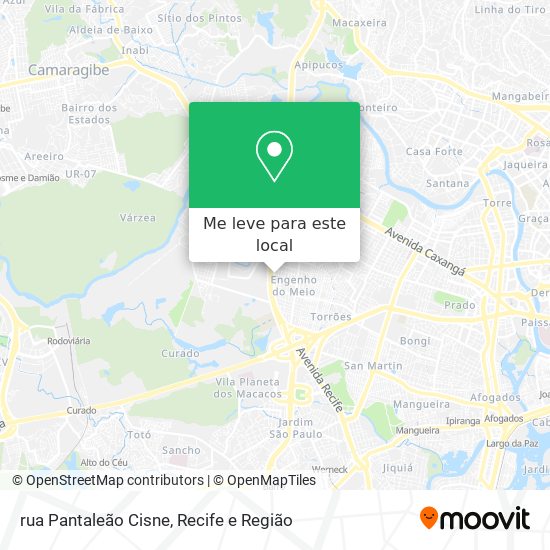 rua Pantaleão Cisne mapa
