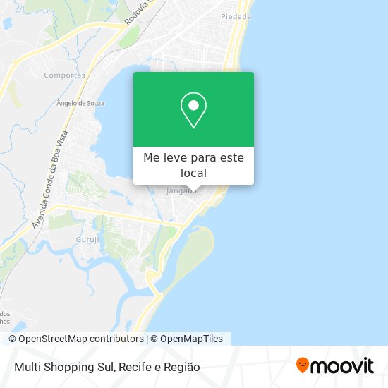 Multi Shopping Sul mapa