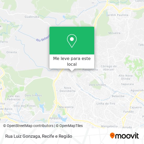 Rua Luiz Gonzaga mapa