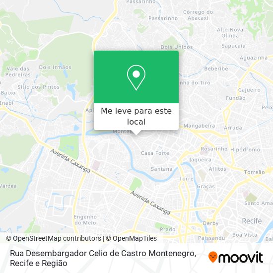 Rua Desembargador Celio de Castro Montenegro mapa