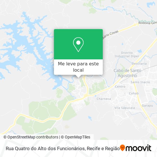 Rua Quatro do Alto dos Funcionários mapa