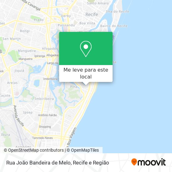 Rua João Bandeira de Melo mapa