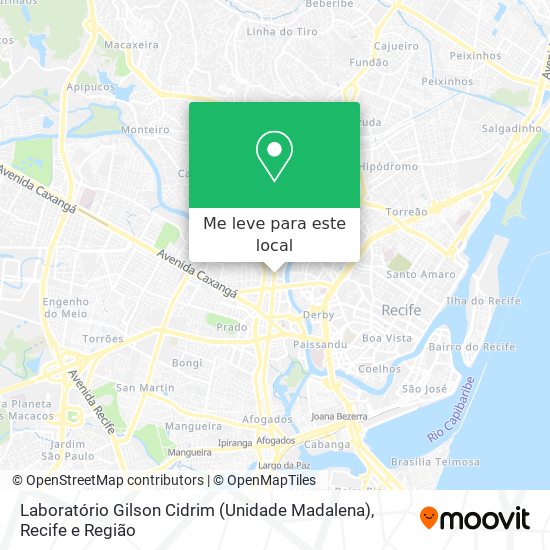 Laboratório Gilson Cidrim (Unidade Madalena) mapa