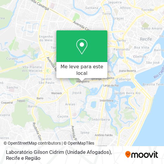 Laboratório Gilson Cidrim (Unidade Afogados) mapa