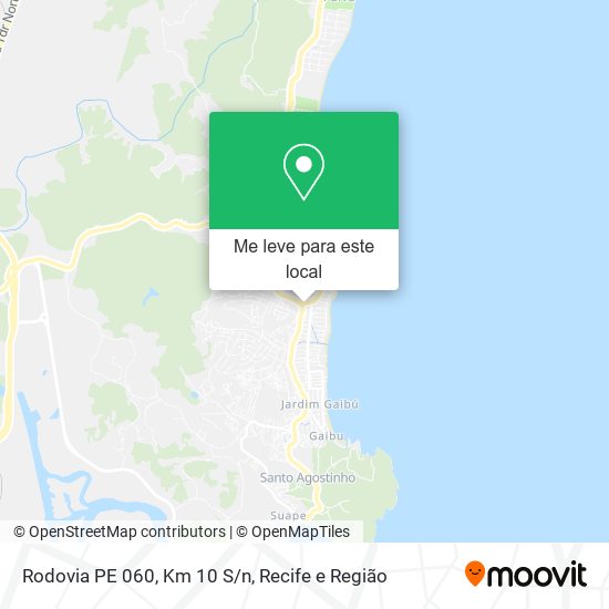 Rodovia PE 060, Km 10 S/n mapa