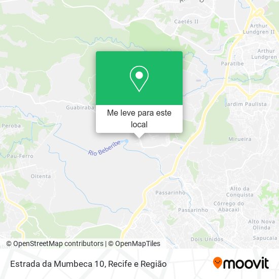 Estrada da Mumbeca 10 mapa