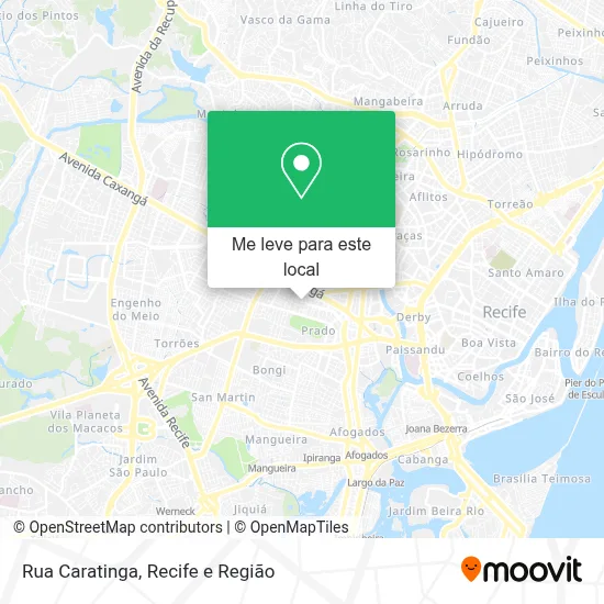 Rua Caratinga mapa