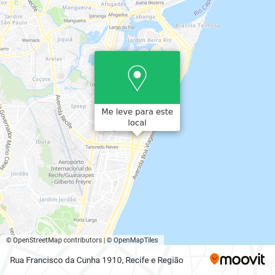 Rua Francisco da Cunha 1910 mapa
