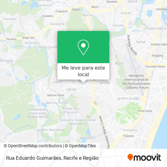 Rua Eduardo Guimarães mapa
