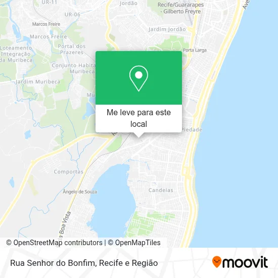 Rua Senhor do Bonfim mapa