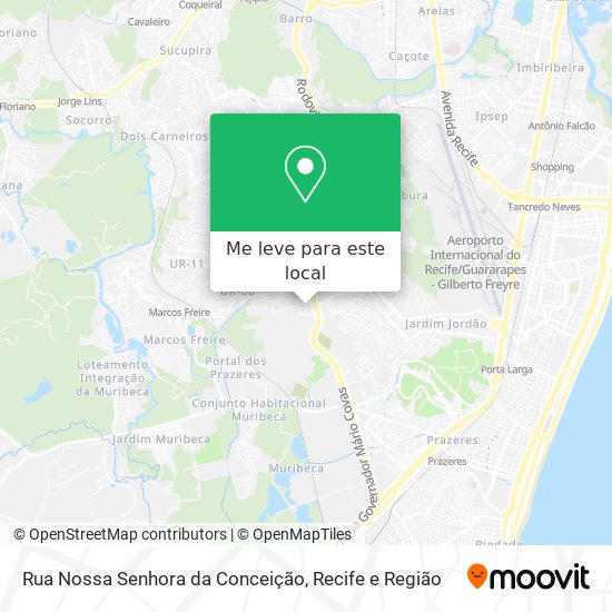 Rua Nossa Senhora da Conceição mapa