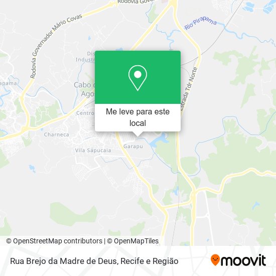 Rua Brejo da Madre de Deus mapa