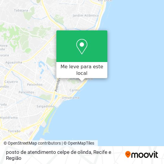 posto de atendimento celpe de olinda mapa