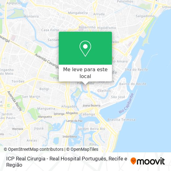 ICP Real Cirurgia - Real Hospital Português mapa