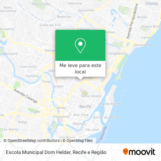 Escola Municipal Dom Helder mapa