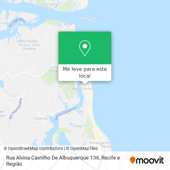 Rua Alvina Castilho De Albuquerque 136 mapa