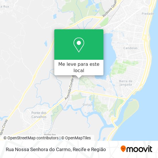 Rua Nossa Senhora do Carmo mapa