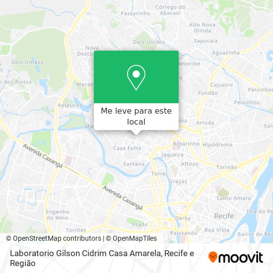 Laboratorio Gilson Cidrim Casa Amarela mapa