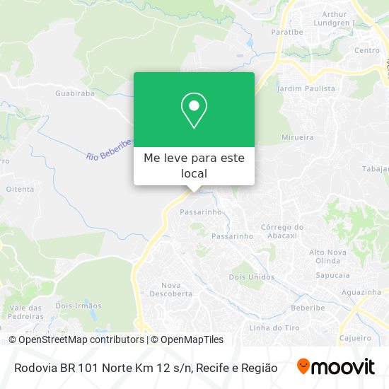 Rodovia BR 101 Norte Km 12 s/n mapa