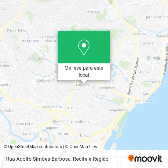 Rua Adolfo Simões Barbosa mapa