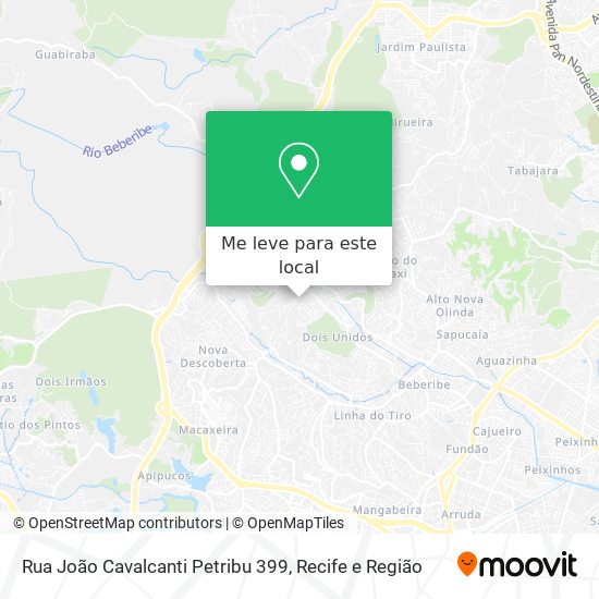 Rua João Cavalcanti Petribu 399 mapa
