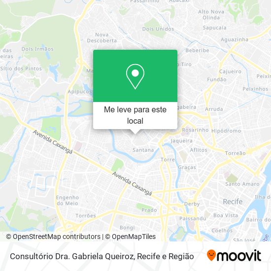 Consultório Dra. Gabriela Queiroz mapa