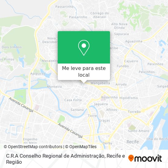 C.R.A Conselho Regional de Administração mapa