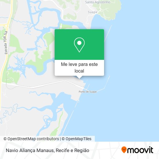 Navio Aliança Manaus mapa