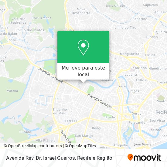 Avenida Rev. Dr. Israel Gueiros mapa