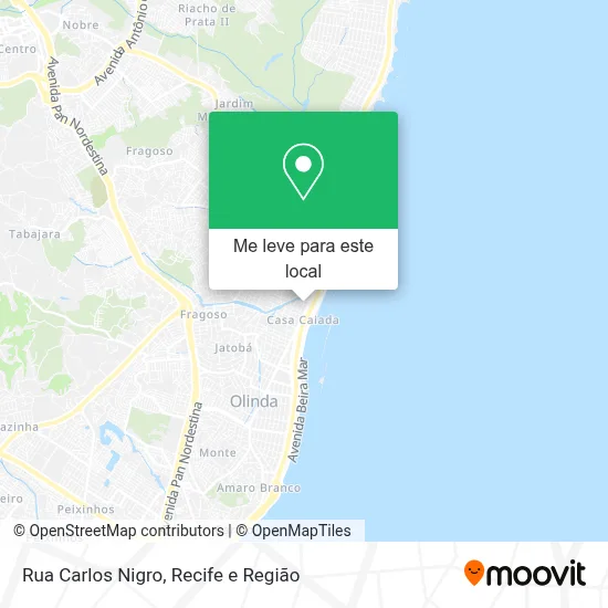Rua Carlos Nigro mapa